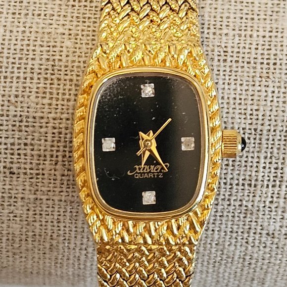 Xavier Yellow Gold Tone Diamond Watch - Picture 2 of 5